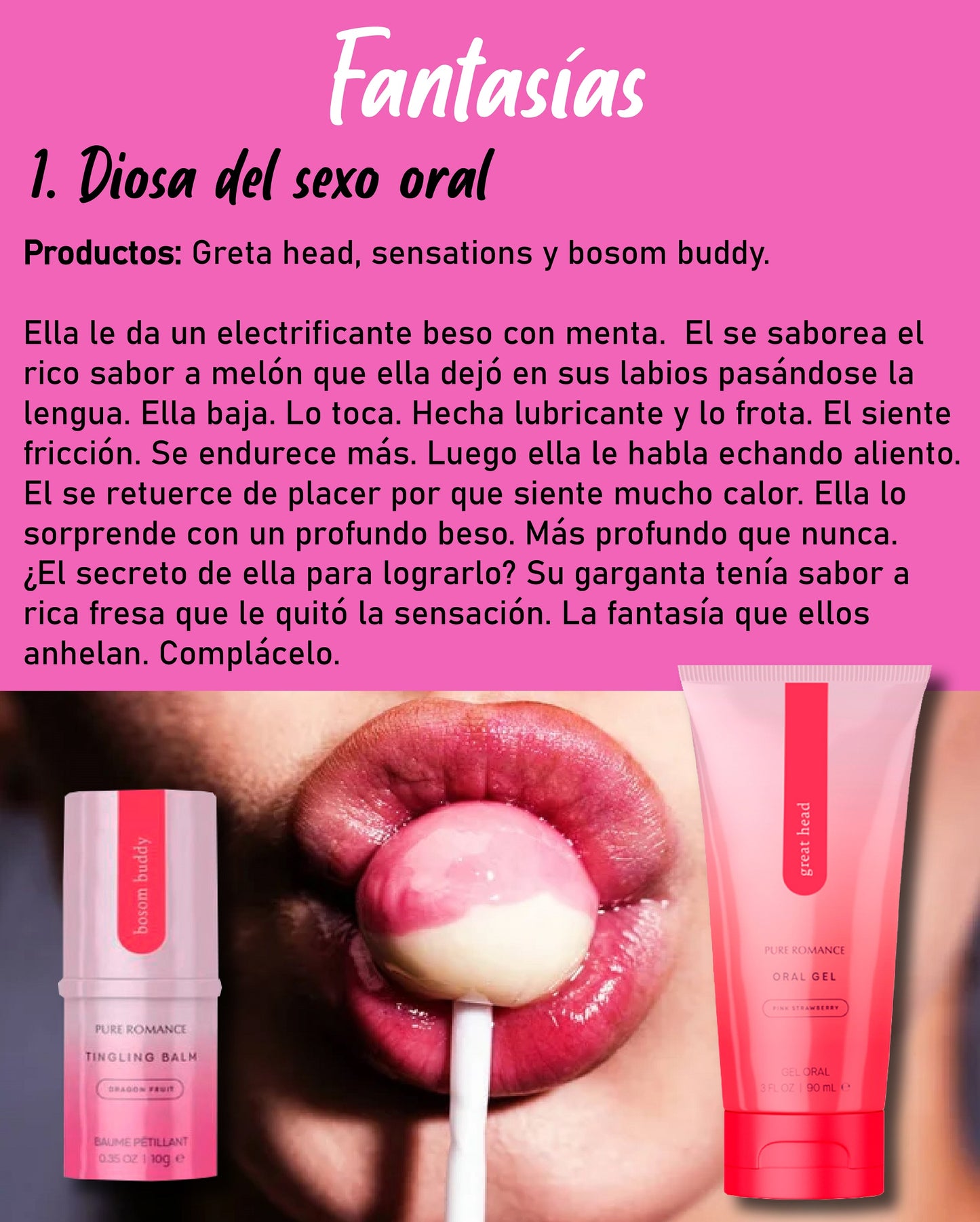 Fantasía 1: Diosa del sexo oral